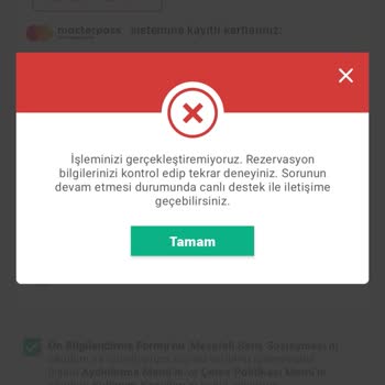 Obilet Uygulamamda Sorun Var, Çözemiyorum