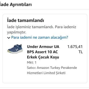 Amazon Paramı İade Etmiyor