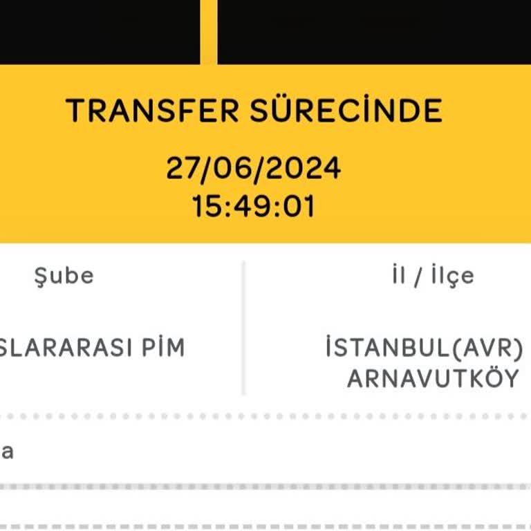 PTT Turpex Dediği Tarihte Gitmiyor