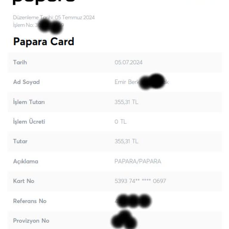 Papara İle Ödeme Yaptım Ama Param Gitti... Para İadesi İstiyorum!