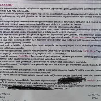 Pozitif Depo Pişmanlık Ve Yok Olan Eşyalar
