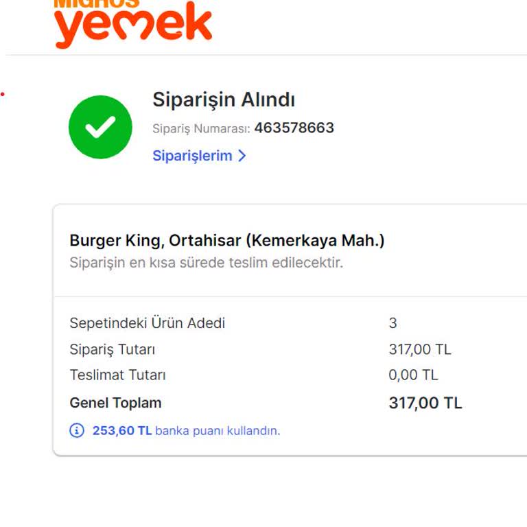 Migros Sanal Markette Ödemenin Hepsini Bonus Puanla Yapamıyorum