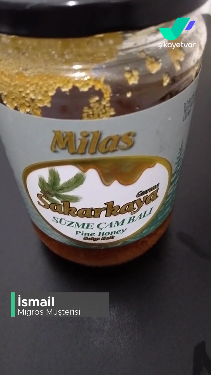 Migros'tan Alınan Milas Sakarkaya Süzme Çam Balının Hali! videonun kapak resmi