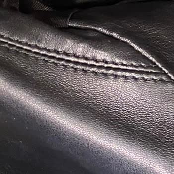 Massimo Dutti Siyah Napa Deri Biker Ceket Deformesi