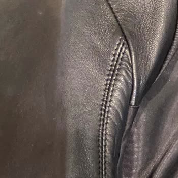 Massimo Dutti Siyah Napa Deri Biker Ceket Deformesi