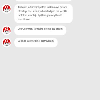 Vodafone Geçebileceğim Tarifeler Bulunamadı.