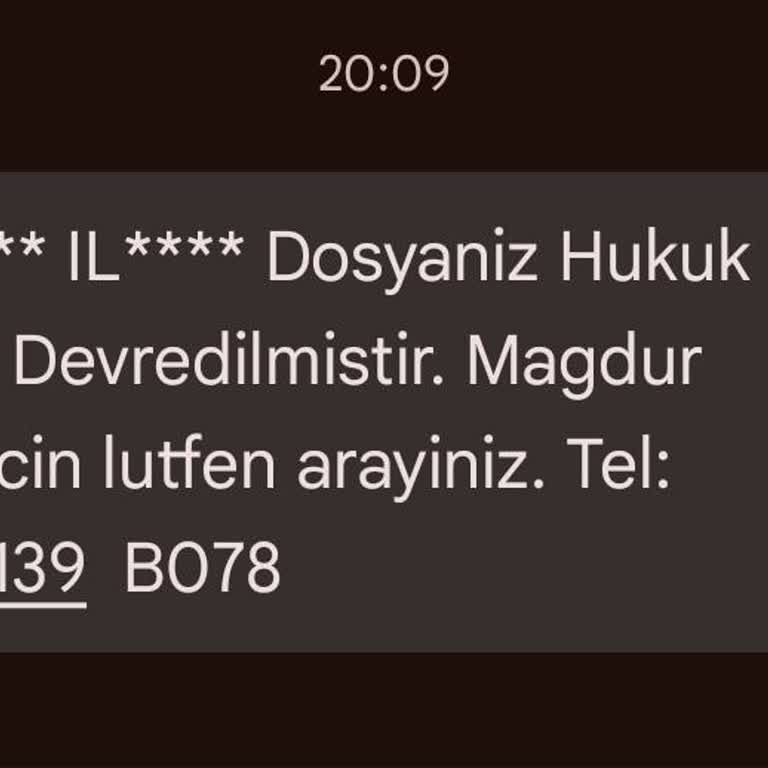 T.SUNBUL HUKUK (SMS) T. S***** Hukuk (SMS) Şikayet