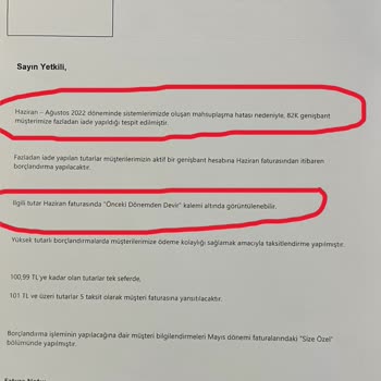 Türk Telekom 2022 Deki Mahsuplaşma Hatasını 2024 De İstiyor.