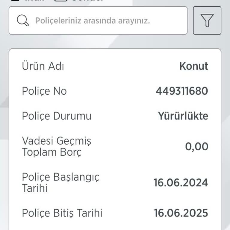 Ziraat Bankası Türkiye Sigorta Konut Sigortası Poliçe