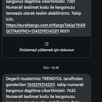 Bursa Beşyol Sürat Kargo Ürün Teslimatı Yapmıyor
