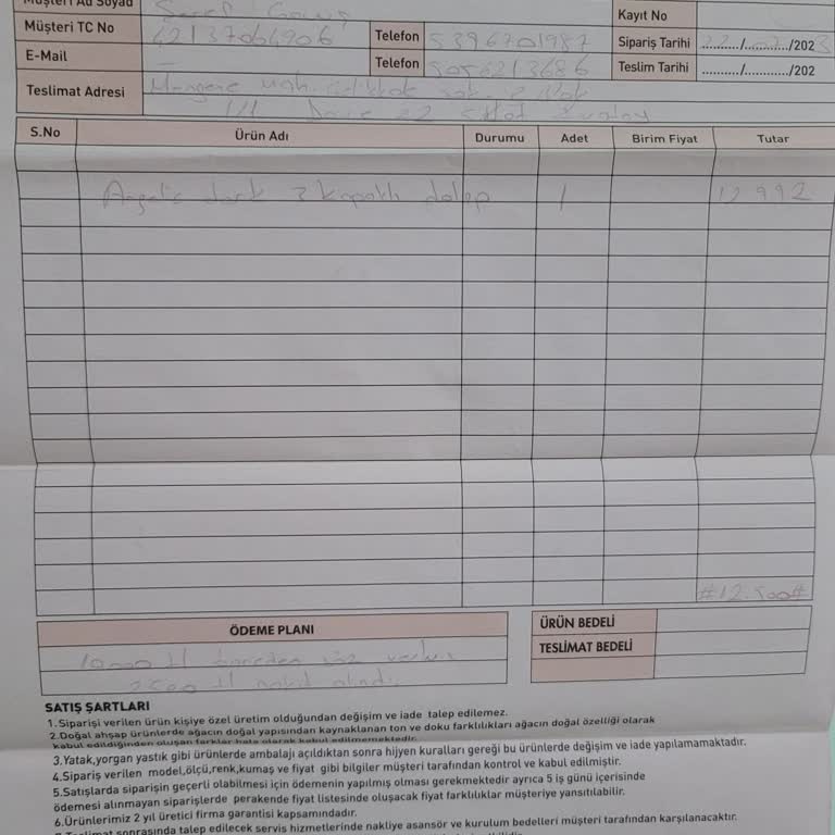 22 Temmuz 2023 Konya Kelebek Mobilya'dan Alınan Ve Ödenen Hala Gelmedi