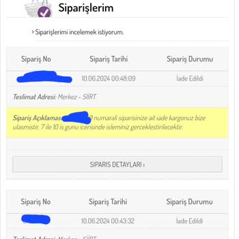 Sefamerve İade Ettiğim Ürünün Ücreti Hala Yatmadı