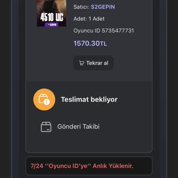 S2gepin Beklenen PUBG Mobile UC'si 7 Saattir Gelmedi!