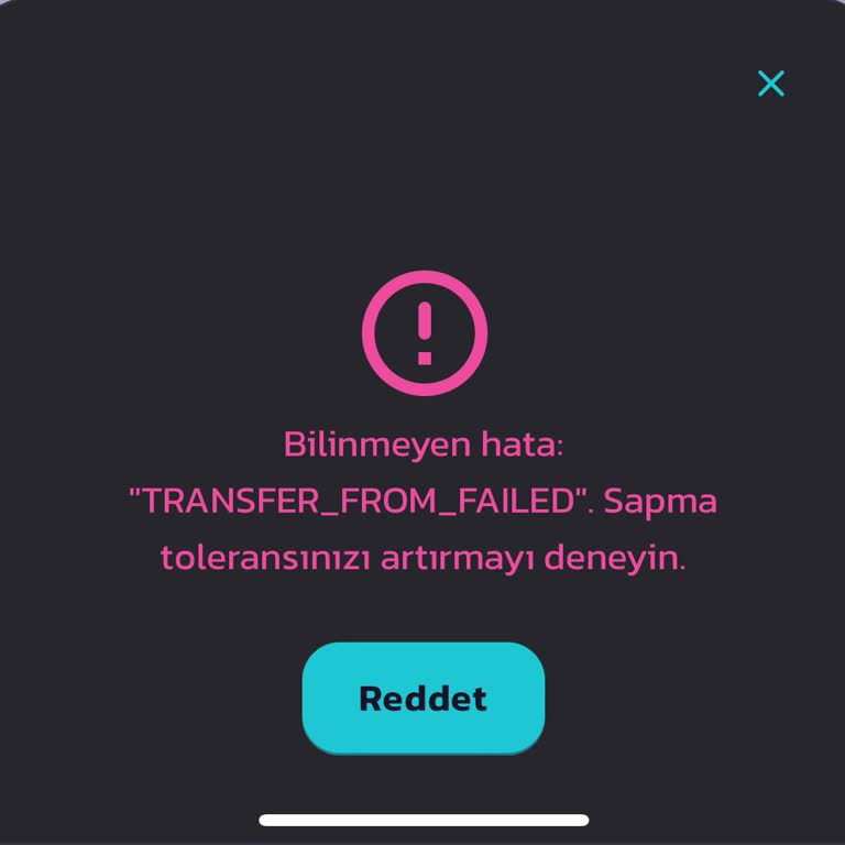 Binance Token İ Takas Edemiyorum