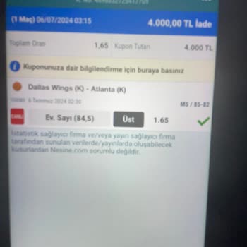 Nesine.com'da Yaşadığım Sorun Ve Paramın İadesi