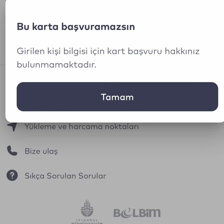 Belbim (İstanbulkart) Çocuğum İçin Spor İstanbul Kartı Online Başvuru Yapamama Sorunu!
