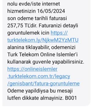 Türk Telekom Faturamın Miktarı Gittikçe Artıyor