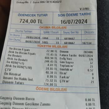 İSKİ Yüksek Su Faturası
