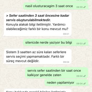 Kamil Koç Müşteri Hizmetleri Sorunu