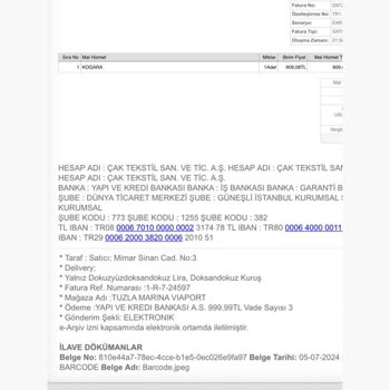 QNB Finansbank E Finans Bana Ait Olmayan Fatura