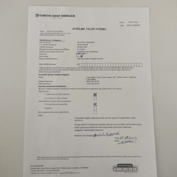 Türkiye Hayat Emeklilik Hayat Emeklilik İptali Yapılamıyor