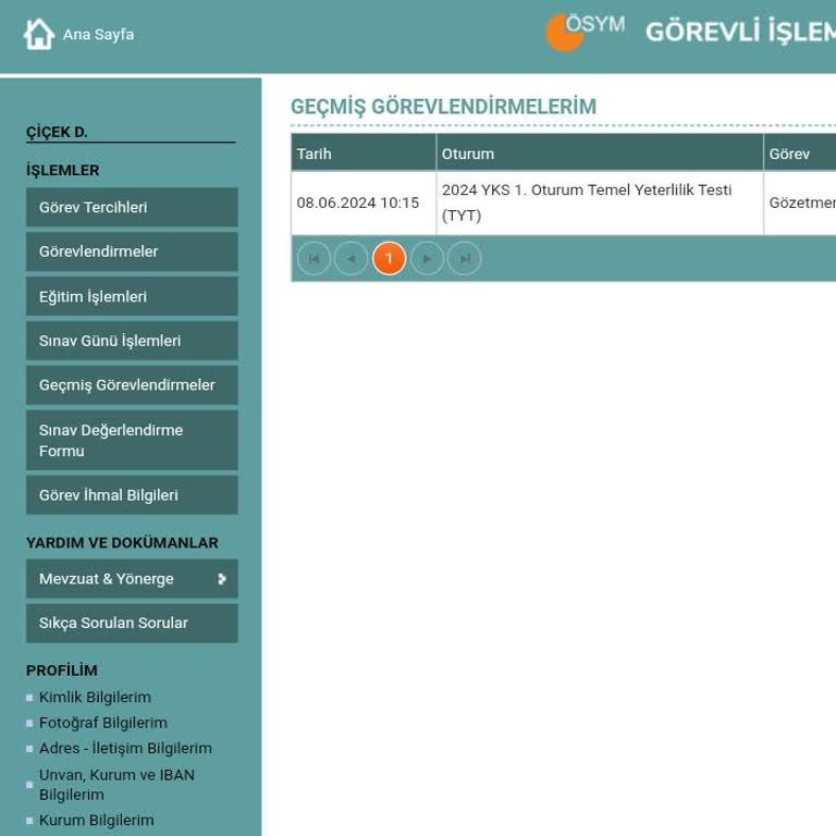 ÖSYM Gözetmenlik Ücretinin Yatırılmaması