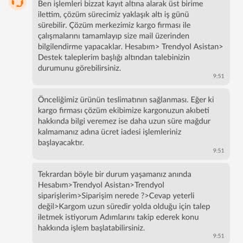 Trendyol Sipariş İptali Yapmıyor