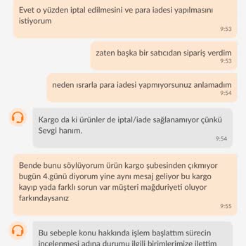 Trendyol Sipariş İptali Yapmıyor