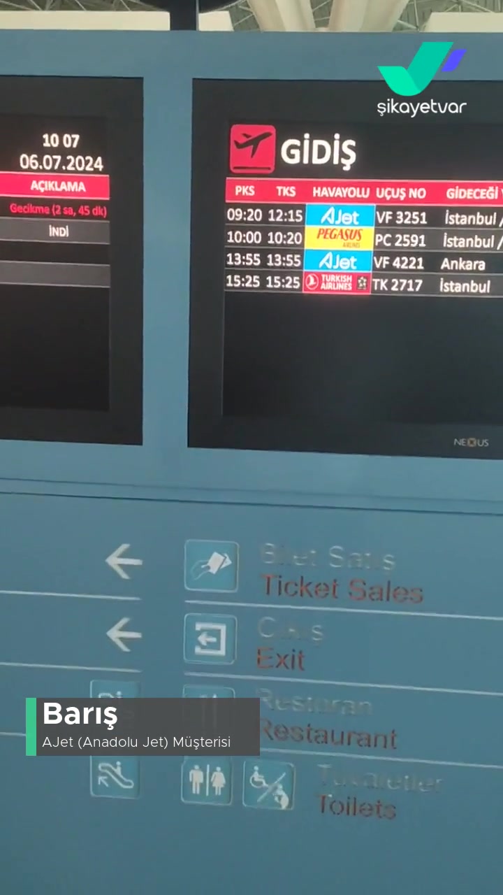 Ajet (Anadolu Jet) Bütün Uçaklarınız Rötarlı videonun kapak resmi