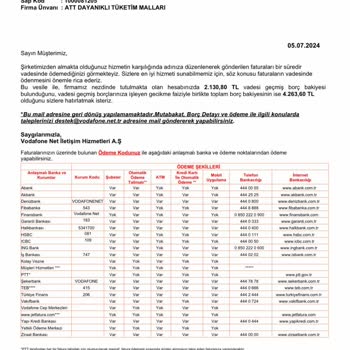 Vodafone İptal Edilen Hizmet İçin Faturalandırma Sorunu