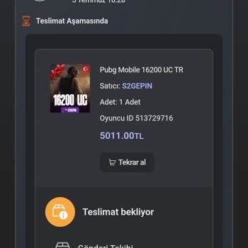 S2gepin S2G Epin Uc Hesaba Yatırılmadı