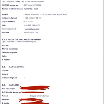 Jolly Tur Pişman Etti, Tur Falan Alınmaz