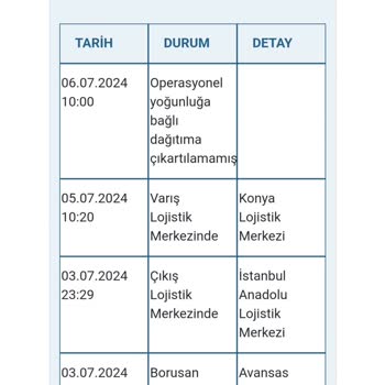 Borusan Lojistik Teslimat Tarihi Sürekli Ertelenen Ürün