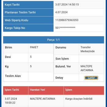 Sürat Kargo Maltepe Aktarım Merkezi Mağduriyeti