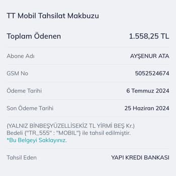 Türk Telekom Bir Fatura İçin İki Ödeme Alması