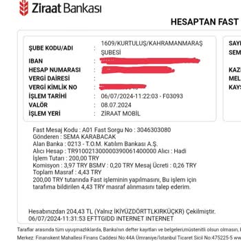 Tom Pay Hadi Hesabına Para Gönderim Hatası