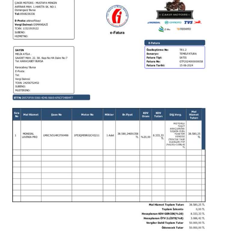 Mondial Motor Arızalı Motor Satıyorlar