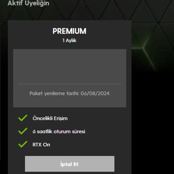 Geforce Now Üyeliği Almama Rağmen Bana Yeni Bir Üyelik Almamı Söylüyor
