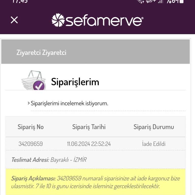 Sefamerve İadem Yatmıyor 20 Gün Oldu