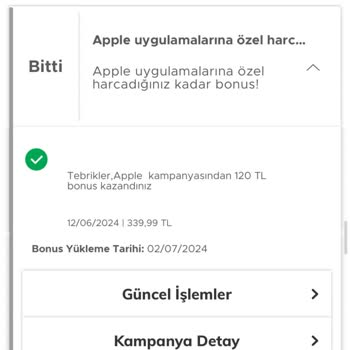 Garanti BBVA Kazanılan Bonusun Yüklenmemesi