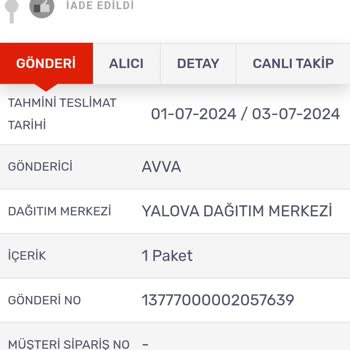 Kargomsende Ürünümü İade Etmiyor Depoda Tutuyor