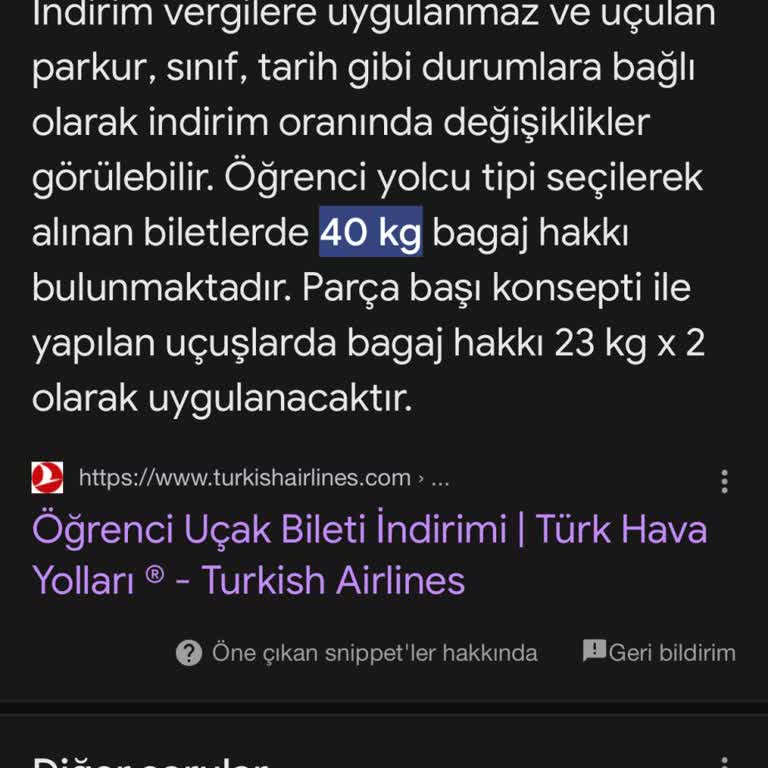 THY 40 Kg Bagaj Hakkını Vermiyor!