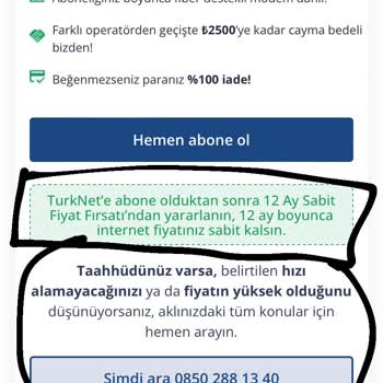 TurkNet Fazla Fatura Tutarı Ve Yetersiz Müşteri Hizmetleri