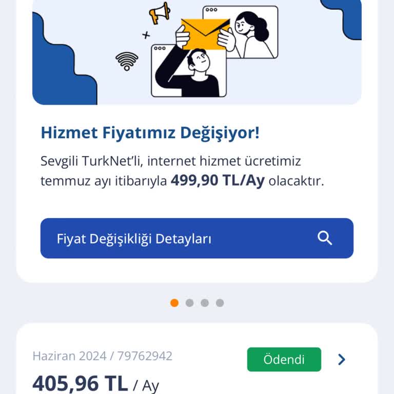 TurkNet İnternet Fatura Ücreti