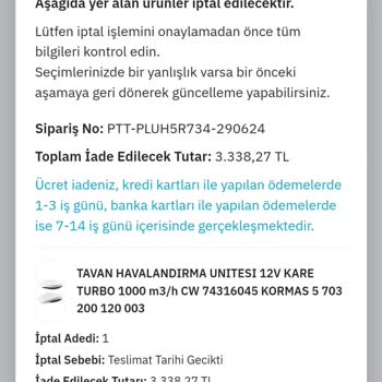 Heryedek.com Gelmeyen Sipariş Heryedek