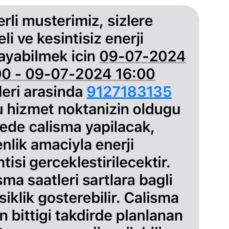 CLK Elektrik Kesintisi 7 Saat