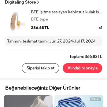 Aliexpress İşitme Cihazı Gümrükten Geri Gitti.