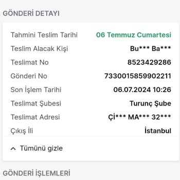 Trendyol Express Kargoyu Mersin Yerine Ordu'ya Yolladı, Mağdur Olduk.