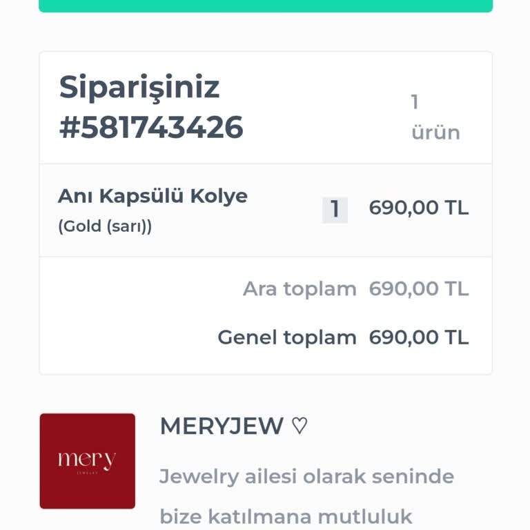 Shopier Meryjew Sitesinden Yaptığım Alışverişte Kargolama Cevap Yok