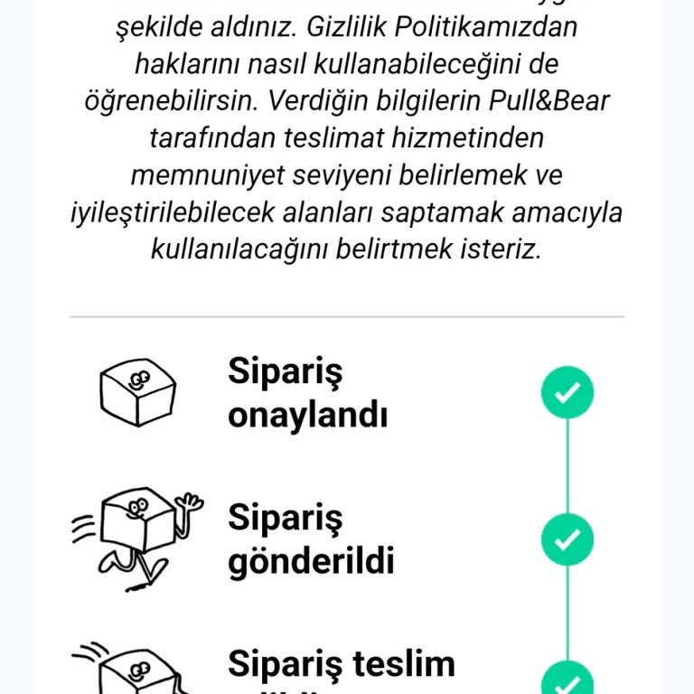 Pull & Bear Ürünümü Teslim Etmedi